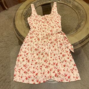 Reformation Hedy Floral Wrap Tosca Mini Dress 2 Boho Fairy Babydoll Cottagecore